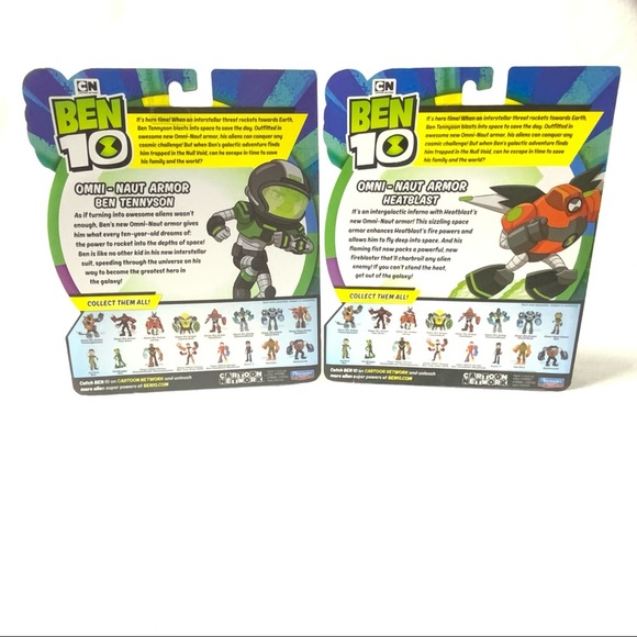 NWB Ben 10 Omni-Naut Armor Ben Tennyson & Heatblast - Picture 4 of 4
